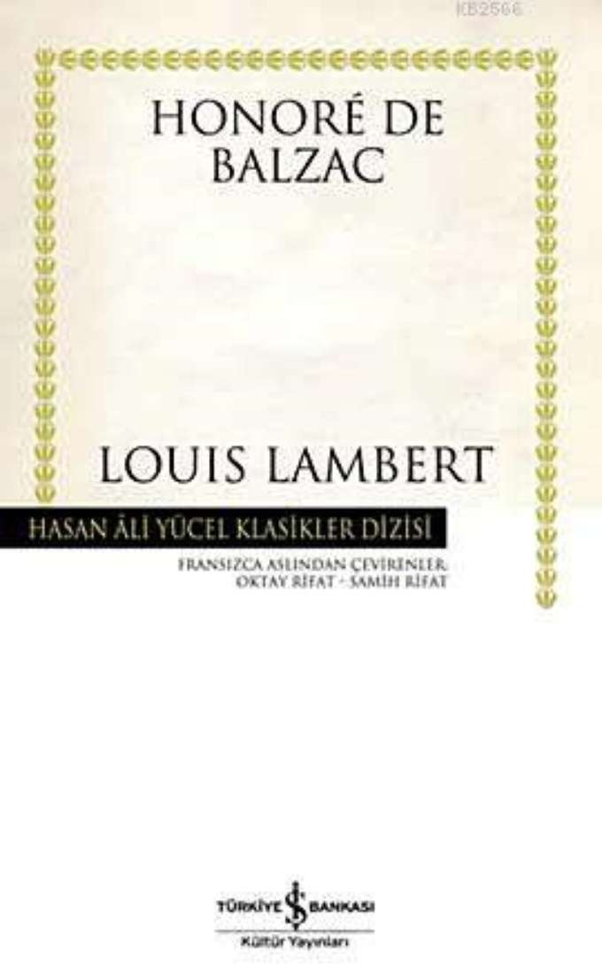 Louis Lambert kapağı
